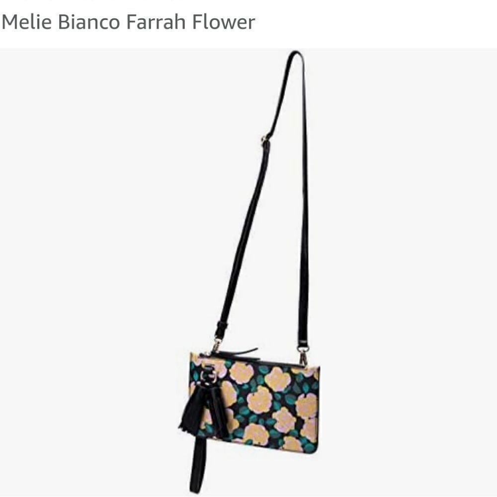 Melie bianco purse floral bag tassel, like new! - Picture 3 of 13